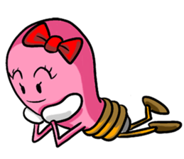 mame-q lifestory pink sticker #7989776