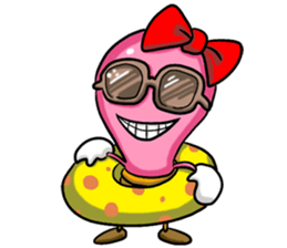 mame-q lifestory pink sticker #7989780