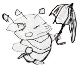 (1) Loosely rolled," Kuryuryu" sticker #7990328