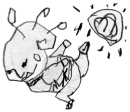 (1) Loosely rolled," Kuryuryu" sticker #7990329