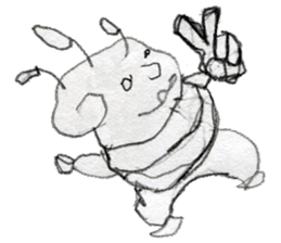 (1) Loosely rolled," Kuryuryu" sticker #7990333