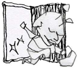 (1) Loosely rolled," Kuryuryu" sticker #7990336