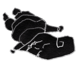 (1) Loosely rolled," Kuryuryu" sticker #7990338