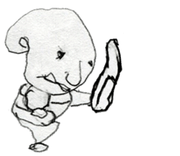 (1) Loosely rolled," Kuryuryu" sticker #7990345