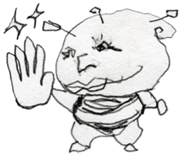 (1) Loosely rolled," Kuryuryu" sticker #7990349