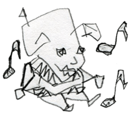 (1) Loosely rolled," Kuryuryu" sticker #7990350