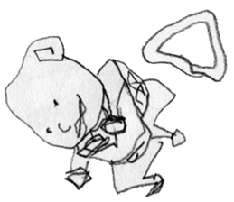 (1) Loosely rolled," Kuryuryu" sticker #7990351