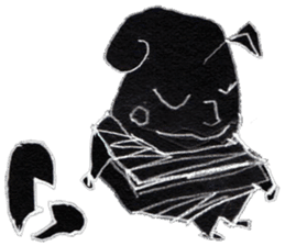 (1) Loosely rolled," Kuryuryu" sticker #7990356