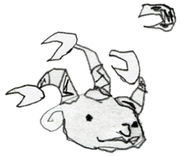 (1) Loosely rolled," Kuryuryu" sticker #7990362