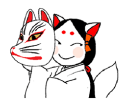 Priestess fox Yoko sticker #7990366