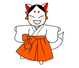 Priestess fox Yoko sticker #7990380