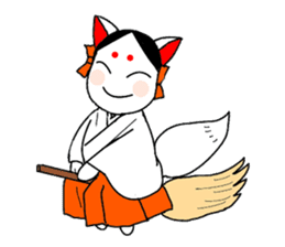 Priestess fox Yoko sticker #7990383