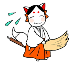Priestess fox Yoko sticker #7990384