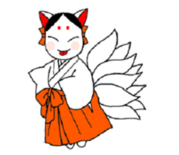 Priestess fox Yoko sticker #7990390