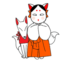 Priestess fox Yoko sticker #7990391
