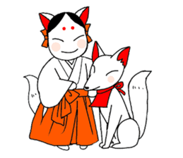 Priestess fox Yoko sticker #7990392