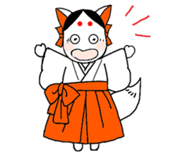 Priestess fox Yoko sticker #7990393