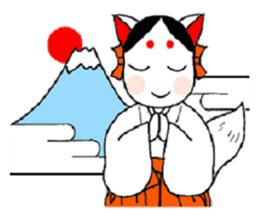 Priestess fox Yoko sticker #7990394