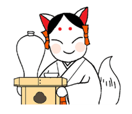 Priestess fox Yoko sticker #7990397