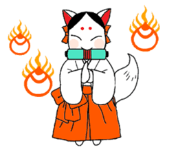 Priestess fox Yoko sticker #7990399