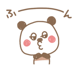 Chocolate color of the panda sticker #7991694