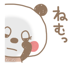 Chocolate color of the panda sticker #7991718