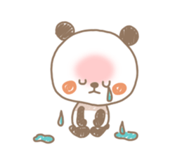 Chocolate color of the panda sticker #7991722