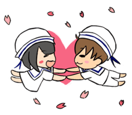 Sailor couple sticker #7993064