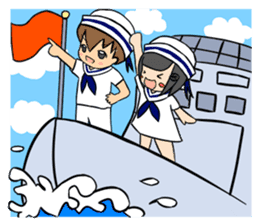 Sailor couple sticker #7993075