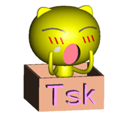 Mini Cat deserres a whacking 3D sticker #7993604