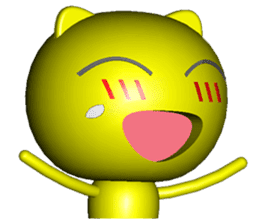 Mini Cat deserres a whacking 3D sticker #7993606