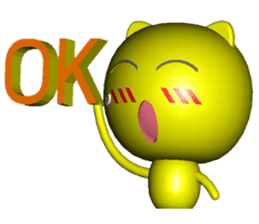 Mini Cat deserres a whacking 3D sticker #7993619