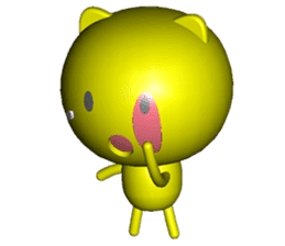 Mini Cat deserres a whacking 3D sticker #7993620