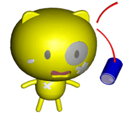 Mini Cat deserres a whacking 3D sticker #7993621