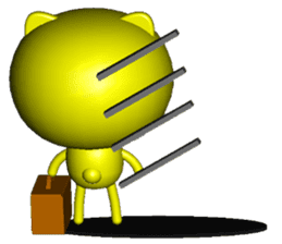 Mini Cat deserres a whacking 3D sticker #7993623