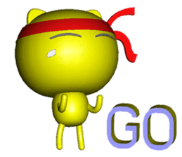 Mini Cat deserres a whacking 3D sticker #7993627