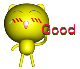 Mini Cat deserres a whacking 3D sticker #7993628