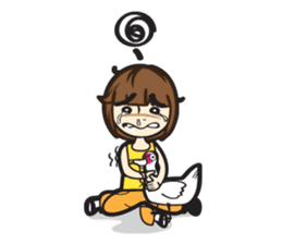Mono and the duck sticker #7993644