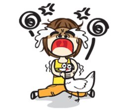 Mono and the duck sticker #7993645