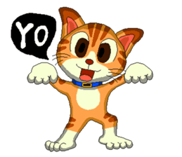 Lovely cat Tamagorou English version sticker #7994125