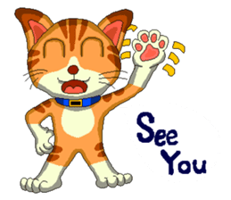 Lovely cat Tamagorou English version sticker #7994126