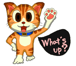 Lovely cat Tamagorou English version sticker #7994130