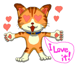 Lovely cat Tamagorou English version sticker #7994131