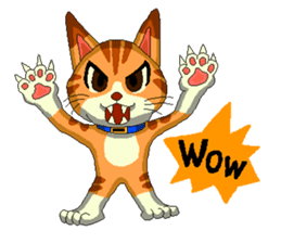 Lovely cat Tamagorou English version sticker #7994132