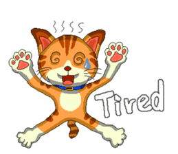 Lovely cat Tamagorou English version sticker #7994133