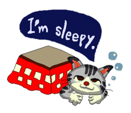 Lovely cat Tamagorou English version sticker #7994135