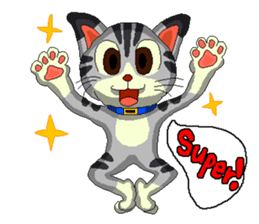 Lovely cat Tamagorou English version sticker #7994136