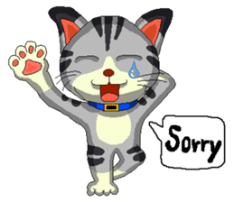 Lovely cat Tamagorou English version sticker #7994137