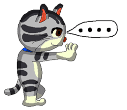 Lovely cat Tamagorou English version sticker #7994140