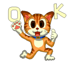 Lovely cat Tamagorou English version sticker #7994144